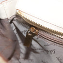 Salvatore Ferragamo Gancini Hand Bag Leather 2way Ivory Gold Auth 172181-24