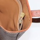 CELINE Macadam Canvas Tote Bag PVC Leather Brown Gold Auth 172185-24