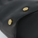Salvatore Ferragamo Tote Bag Leather Black Gold Auth 172187-11