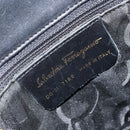 Salvatore Ferragamo Tote Bag Leather Black Gold Auth 172187-15