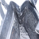 Salvatore Ferragamo Tote Bag Leather Black Gold Auth 172187-17