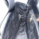 Salvatore Ferragamo Tote Bag Leather Black Gold Auth 172187-18