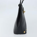 Salvatore Ferragamo Tote Bag Leather Black Gold Auth 172187-5