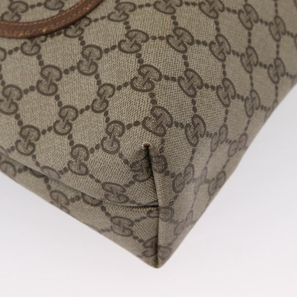 GUCCI GG Supreme Web Sherry Line Tote Bag PVC Beige Red 39 02 003 Auth 172201