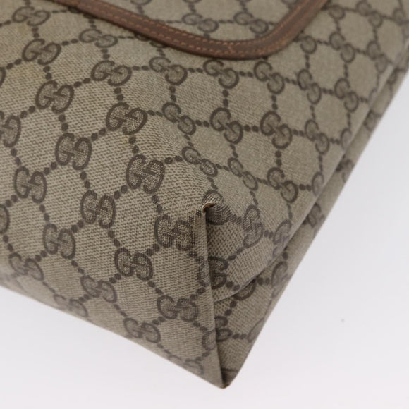 GUCCI GG Supreme Web Sherry Line Tote Bag PVC Beige Red 39 02 003 Auth 172201
