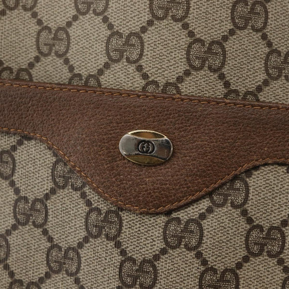 GUCCI GG Supreme Web Sherry Line Tote Bag PVC Beige Red 39 02 003 Auth 172201