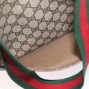 GUCCI GG Supreme Web Sherry Line Tote Bag PVC Beige Red 39 02 003 Auth 172201-11