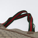 GUCCI GG Supreme Web Sherry Line Tote Bag PVC Beige Red 39 02 003 Auth 172201-8