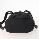 PRADA Backpack Nylon Silver Black Auth 172208-5