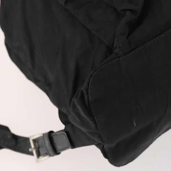 PRADA Backpack Nylon Silver Black Auth 172208