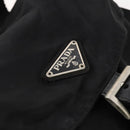 PRADA Backpack Nylon Silver Black Auth 172208-20