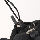 PRADA Backpack Nylon Silver Black Auth 172208-22