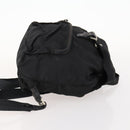 PRADA Backpack Nylon Silver Black Auth 172208-3