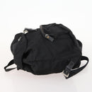 PRADA Backpack Nylon Silver Black Auth 172208-4