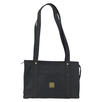 MCM Vicetos Logogram Shoulder Bag PVC Black Gold Auth 172210 - 0