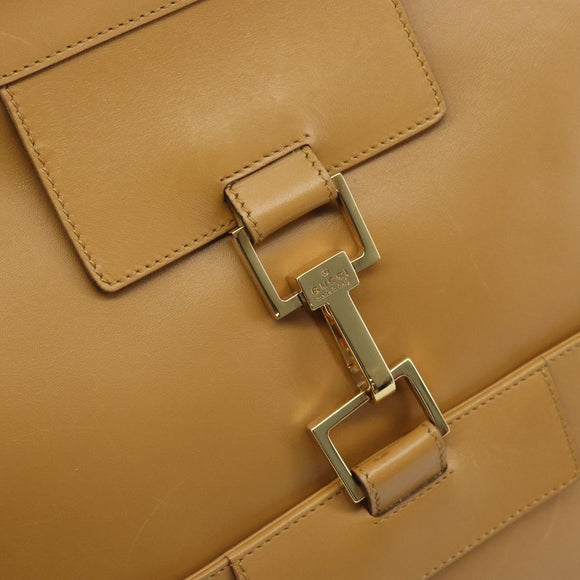 GUCCI Jackie Sherry Line Shoulder Bag Leather Brown Gold 001 4094 Auth 172211