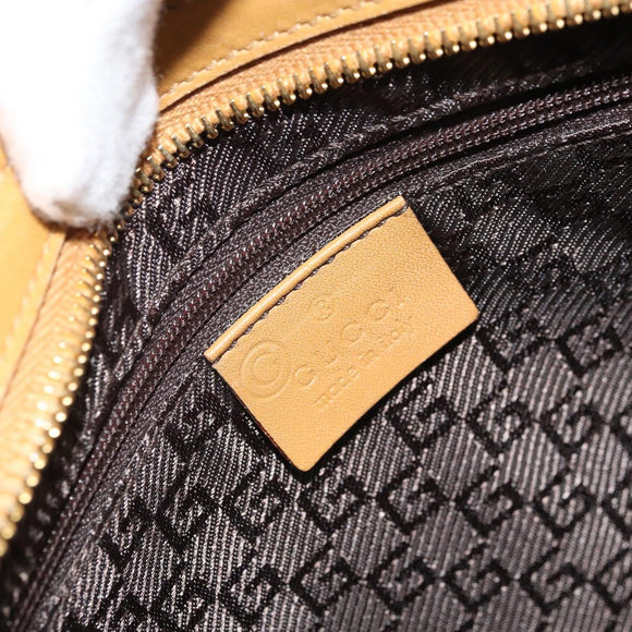 GUCCI Jackie Sherry Line Shoulder Bag Leather Brown Gold 001 4094 Auth 172211