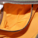 LOEWE Anagram Hand Bag Suede Green Gold Auth 172213-21