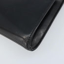 GIVENCHY Chain Hand Bag Leather Black Gold Auth 172216-9