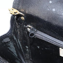 GIVENCHY Chain Hand Bag Leather Black Gold Auth 172216-21