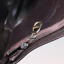 Christian Dior Trotter Canvas Shoulder Bag Brown Gold Auth 172219-21