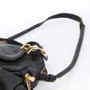 Chloe Hand Bag Leather 2way Black Gold Auth 172220-10