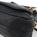Chloe Hand Bag Leather 2way Black Gold Auth 172220-12