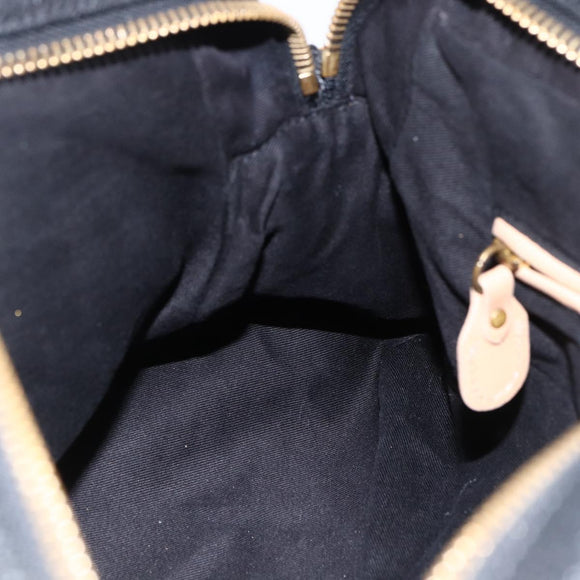 Chloe Hand Bag Leather 2way Black Gold Auth 172220