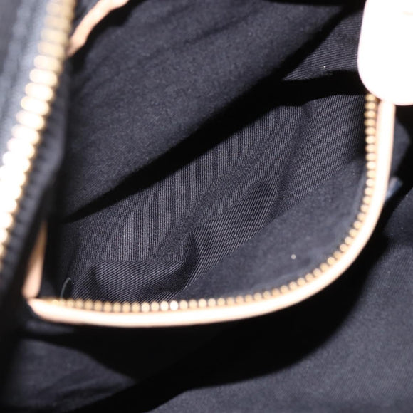Chloe Hand Bag Leather 2way Black Gold Auth 172220