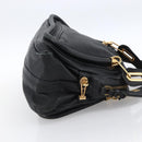 Chloe Hand Bag Leather 2way Black Gold Auth 172220-5