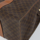 CELINE Macadam Canvas Tote Bag PVC Leather Brown Gold Auth 172223-9