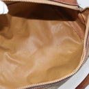 CELINE Macadam Canvas Hand Bag PVC Leather Beige Gold Auth 172224-10