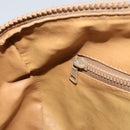 CELINE Macadam Canvas Hand Bag PVC Leather Beige Gold Auth 172224-22