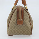 CELINE Macadam Canvas Hand Bag PVC Leather Beige Gold Auth 172224-4