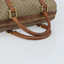 CELINE Macadam Canvas Hand Bag PVC Leather Beige Gold Auth 172224-7