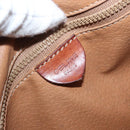 CELINE Macadam Canvas Shoulder Bag PVC Leather Brown Gold Auth 172226-18
