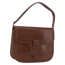 SAINT LAURENT Shoulder Bag Leather Brown Auth 172229-1