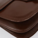 SAINT LAURENT Shoulder Bag Leather Brown Auth 172229-9