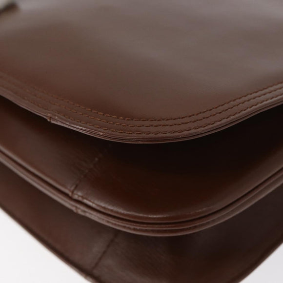 SAINT LAURENT Shoulder Bag Leather Brown Auth 172229