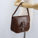 SAINT LAURENT Shoulder Bag Leather Brown Auth 172229-24