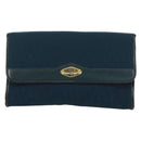 Christian Dior Chain Trotter Canvas Shoulder Bag Navy Gold Auth 172233V-2