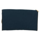 Christian Dior Chain Trotter Canvas Shoulder Bag Navy Gold Auth 172233V-3