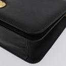 Chloe Chain Shoulder Bag Leather Black Gold Auth 172236-16