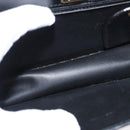 Chloe Chain Shoulder Bag Leather Black Gold Auth 172236-11