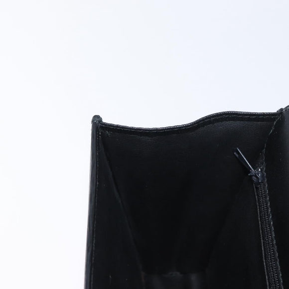 Chloe Chain Shoulder Bag Leather Black Gold Auth 172236
