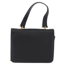 Chloe Chain Shoulder Bag Leather Black Gold Auth 172236-2