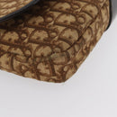 Christian Dior Trotter Canvas Schultertasche Braun Gold Auth 172238-10