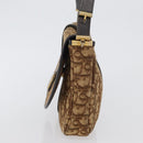 Christian Dior Trotter Canvas Schultertasche Braun Gold Auth 172238-4