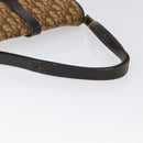 Christian Dior Trotter Canvas Schultertasche Braun Gold Auth 172238-7