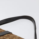 Christian Dior Trotter Canvas Schultertasche Braun Gold Auth 172238-8